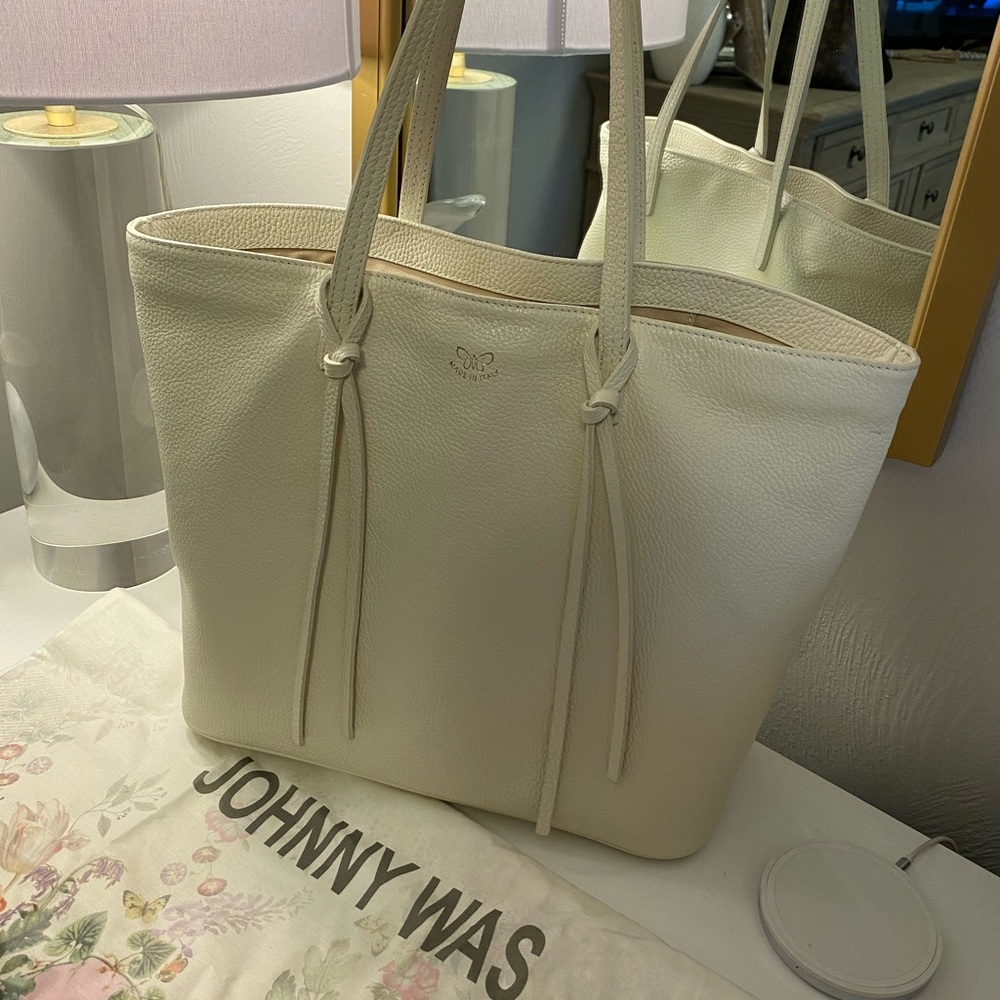Johnny Was White Tote